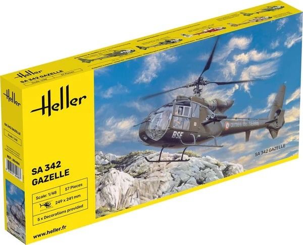 HEL80486 - GAZELLE SA 342 helikopter monteren en schilderen - 1