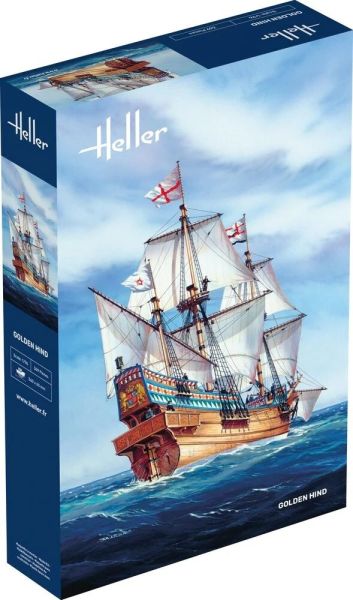 HEL80829 - Zeilschip Golden Hind – bouw- en schilderset - 1