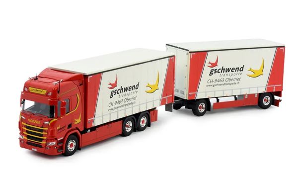 TEK81347 - SCANIA Next Gen. R-serie Highline 6x2 bakwagen met 1+1-assige aanhanger – GSCHWEND - 1