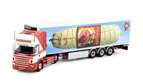 TEK81555 - SCANIA 164 Topline 4x2 met 3-assige koeltrailer STEFAN HUBER - 1