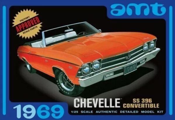 AMT823/12 - CHEVROLET Chevelle Cabriolet 1969 om te monteren en te schilderen - 1