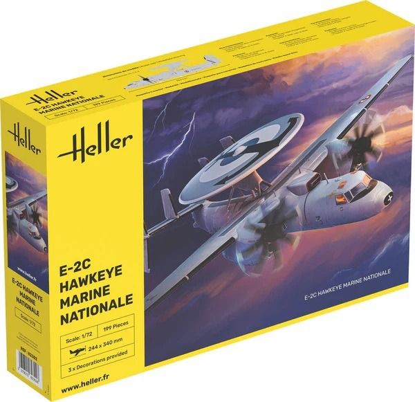 HEL82302 - Vliegtuig E-2C Hawkeye (Franse marine) – bouw- en schilderset - 1