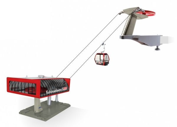 JC84388 - Skilift met rode en zwarte gondel - KOHLMAISB - 1
