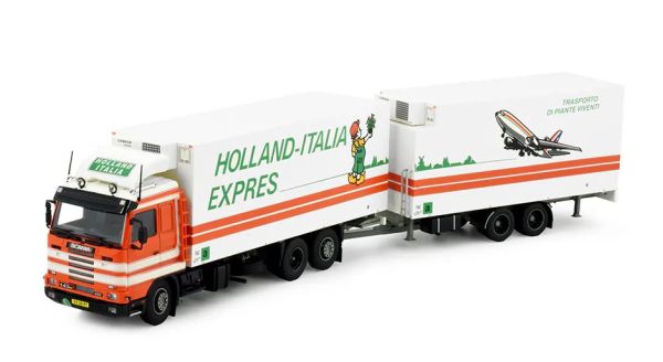TEK84633 - SCANIA R143 6x2 koelbakwagen met 2-assige koeltrailer (LIEVAART) - 1