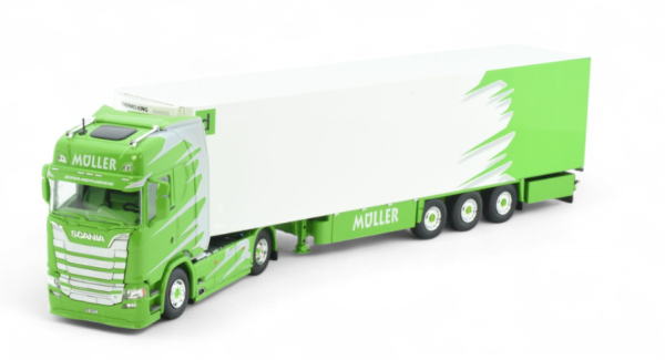 TEK84747 - SCANIA S Highline 4x2 met 3-assige koeloplegger van MULLER - 1