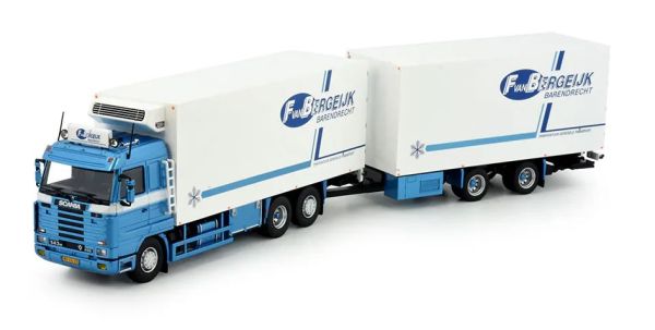 TEK84995 - SCANIA R143 6x2 vrachtwagen met bakwagen en 2-assige koeltrailer F.VAN BERGEIJK - 1