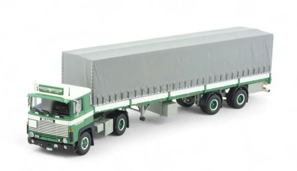 TEK85448 - SCANIA 111 4x2 met BRUNNER 2-assige gesloten aanhanger - 1