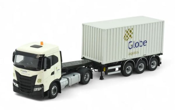 TEK87064 - IVECO S-Way 4x2 met 3-assige containerwagen en 20-voets container GLOBE Group - 1