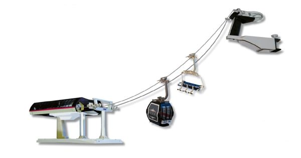 JC84394 - Skilift met gondel en stoeltjeslift Zwart en grijs - 1
