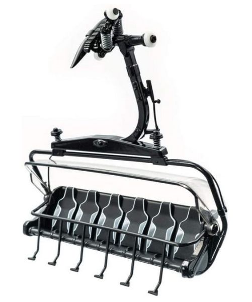 JC86505 - Grijs en zwarte 6-persoons stoeltjeslift - 1