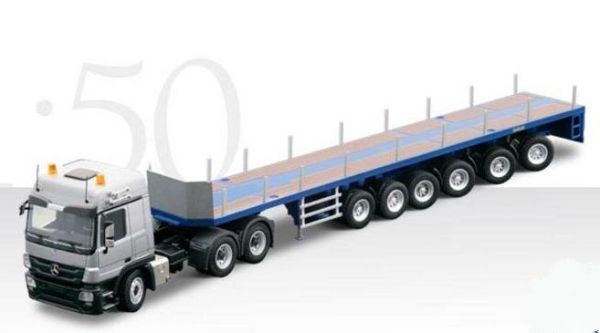 CON72155 - MERCEDES ACTROS MP3 6x4 GOLDHOFER Met aanhanger 6 directionele assen - 1