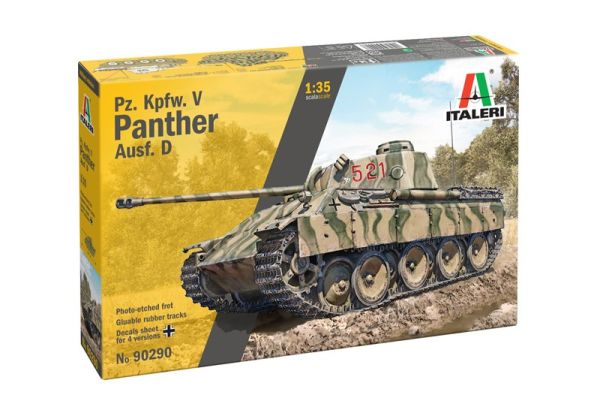 ITA90290 - Pz. Kpfw. V Panther Ausf. D tank modelbouwkit (montage en schilderen vereist) - 1