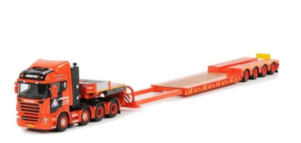 WSI9479 - SCANIA R Highline 8x4 met 4 assen VAN GRINSVEN dieplader - 1