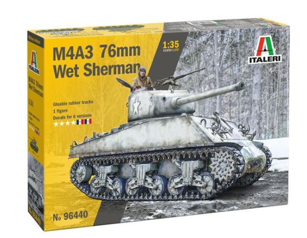 ITA96440 - SHERMAN M4A3 76mm tank Om te monteren en te schilderen - 1