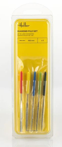 HEL99005 - Set van 5 diamantvijlen, 10 cm - 1