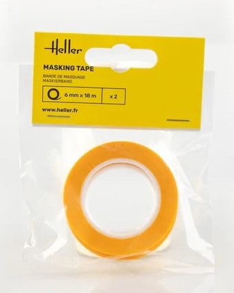 HEL99012 - 2 rollen afplaktape, 6 mm x 18 m - 1
