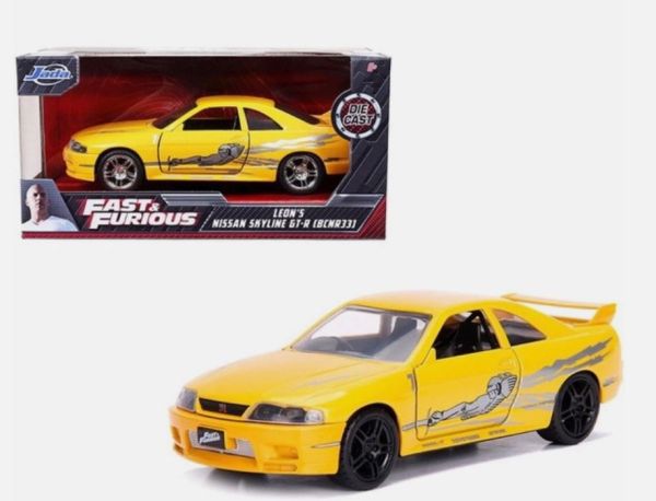 JAD99515 - NISSAN Skyline GT-R 1995 Geel FAST AND FURIOUS - 1