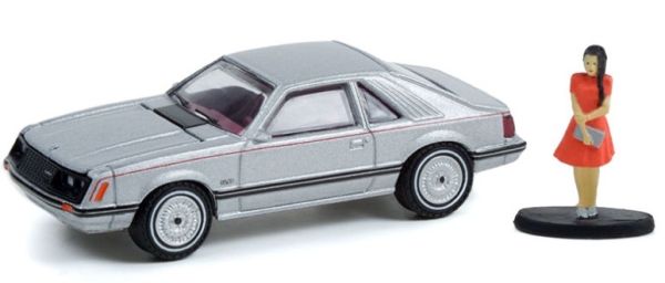 GREEN97120-B - FORD Mustang coupé GHIA met vrouw in jurk THE HOBBY SHOP serie 12 in blisterverpakking - 1