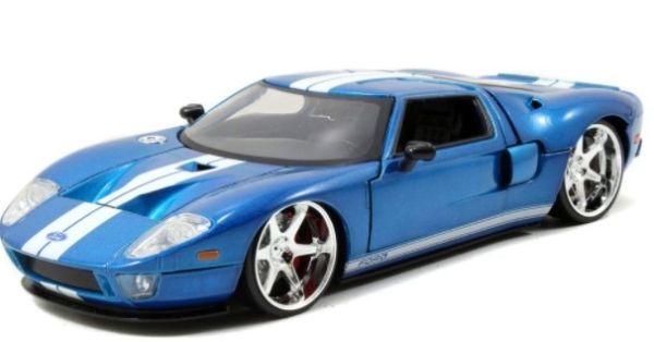 JAD97177 - FORD GT 2005 Blauw FAST & FURIOUS - 1