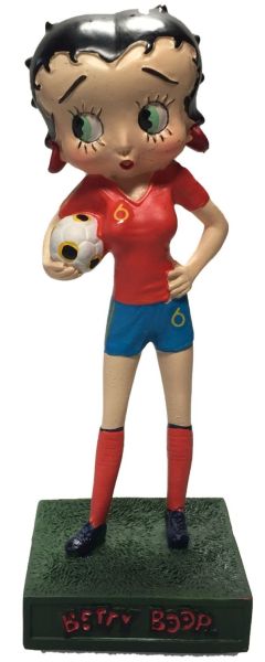 AKI0232 - Beeld Betty Boop voetballer team van Spanje H13 cm - 1