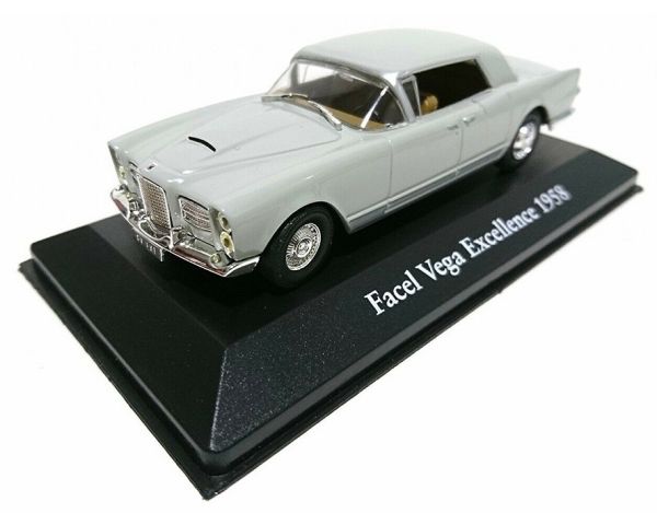 ATL2891003 - FACEL VEGA Excellence 1958 grijze 4-deurs sedan My Mythical Cars-serie - 1