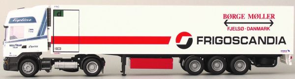 AWM71869 - SCANIA L124 Topline 4x2 met 3 assen koelaanhanger - MOLLER/FRIGOSCANDIA - 1