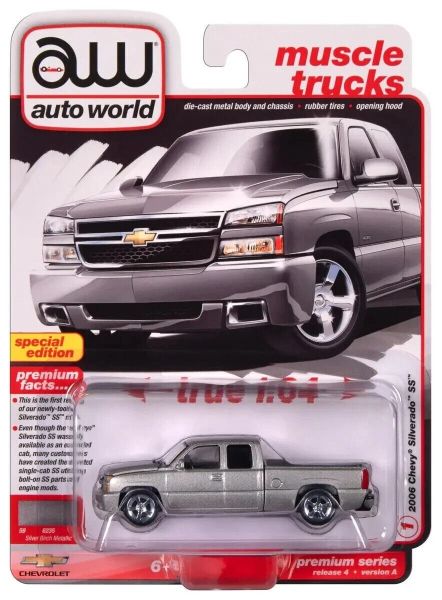 AWSP163/24A - CHEVROLET Silverado SS 2006 Zilver Blisterverpakking - 1