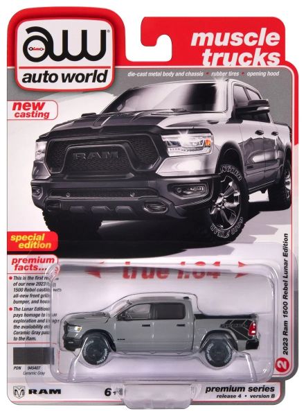 AWSP164/24B - RAM 1500 Rebel Lunar Edition 2023 Grijs Blister Verpakt - 1