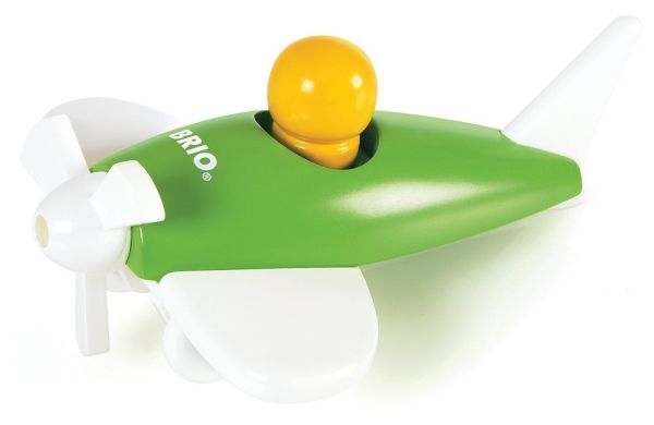 BRIO30205V - Houten groene zweefvliegtuig - 1
