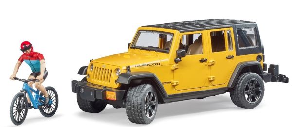BRU2543 - JEEP Wrangler Rubicon met fiets en wielrenner - 1