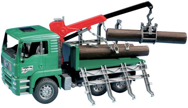 BRU2769 - MAN TGA 6x4 houthakkerstruck met boomstammen Schaal: 1/16 - 1