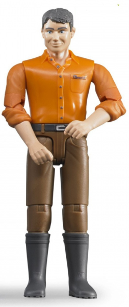 BRU60007 - Bruine man met bruine broek Schaal: 1/16 - 1