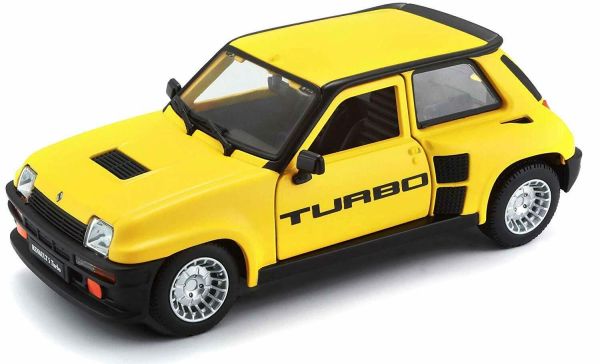 BUR18-21088J - RENAULT 5 Turbo 1982 geel en zwart - 1