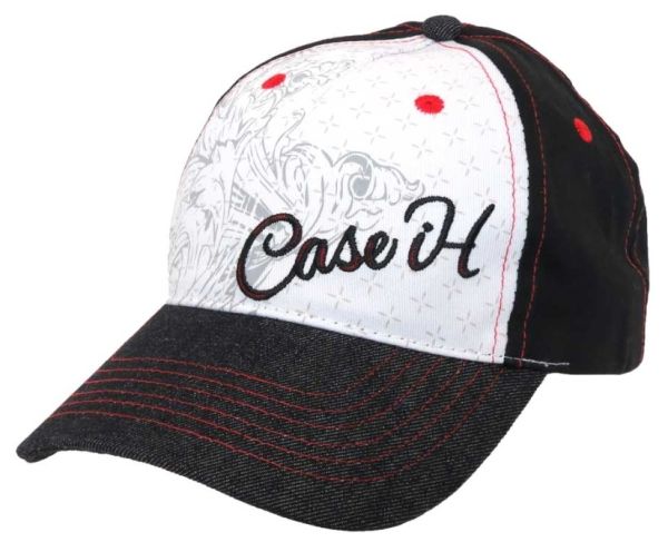 CAS253849 - CASE IH-pet voor dames; zwart en wit - 1