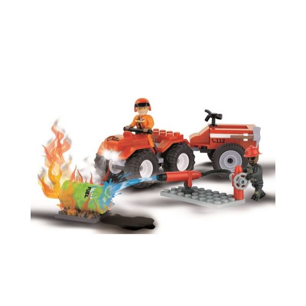 COB1472 - Brandweer quad met 2 karakters - 90 stuks - 1