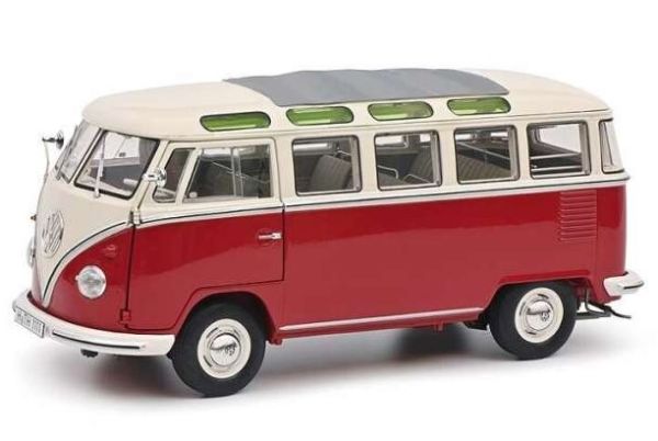 SCH0454 - Combi in rood - VOLKSWAGEN SAMBA T1B - 1