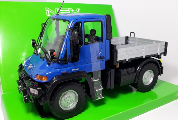 WEL22098W - Blauwe kipper - MERCEDES UNIMOG U400 - 1