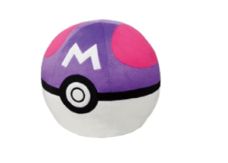 T18852D-05 - Pluche MASTERBALL POKEMON roze en paars - 1
