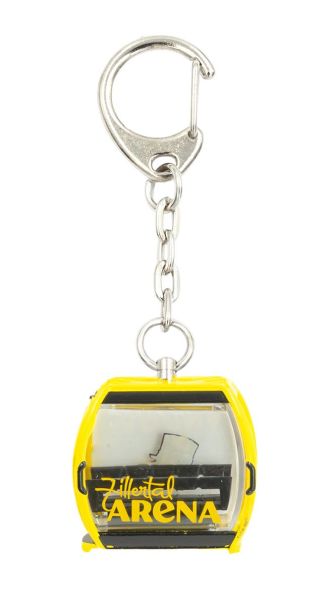 JC80816 - Gele OMEGA V kabelbaan sleutelhanger - ZILLETRAL - 1