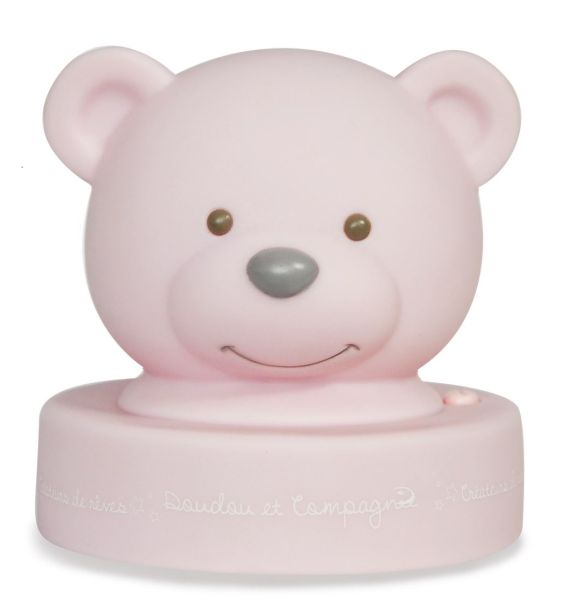 DC2488ROSE - Nachtlampje beer - roze - 1