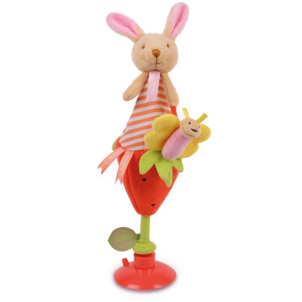 DC2675LAPINFRAISE - Marotte Puppet - Aardbeienkonijn - 1
