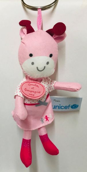 DC2934VACHE - UNICEF Sleutelhanger - Roze Koe - 1