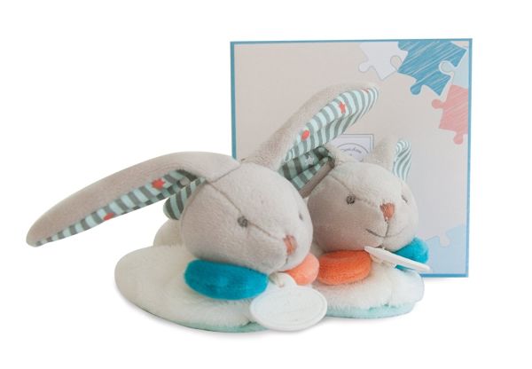 DC2985 - RABBIT HAPPY - Pantoffels met rammelaar - 6/12 maanden - 1