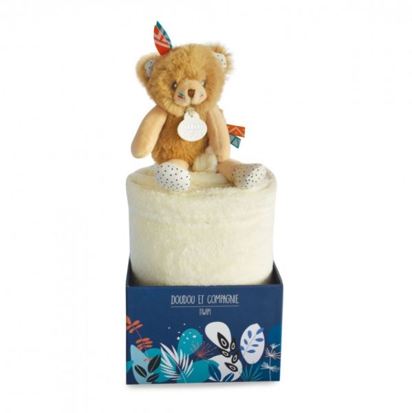 DC3646 - TIWIPI OURS - Dekentje met knuffel - 1