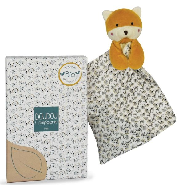 DC3841-03 - LE RENARD BIO - Blauw gebloemd babydekbed - 1