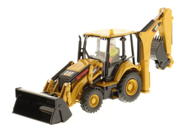 DCM85249 - Graaflaadmachine CATERPILLAR 432F2 Side Shift met chauffeur en metalen doos - 1