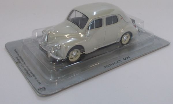 NET0056 - RENAULT 4CV 1957 grijs verkocht in blisterverpakking - 1