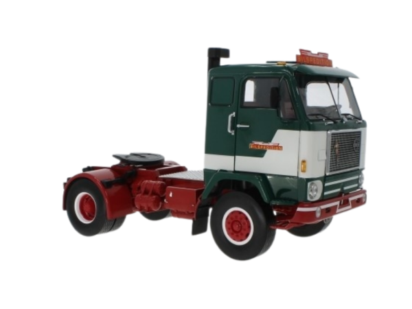 MOD18139 - VOLVO F88 Bilspedition 4x2 1971 Groen en wit - 1
