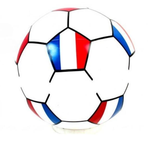 LPB22375 - Opblaasbare voetbal maat 4 - FRANKRIJK - 25 cm - 1
