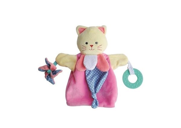 DC3005CHAT - Roze kattenpop 30 cm - 1